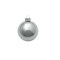 Whitehurst Shiny Glass Christmas Ball Ornaments - 3.25" (80mm) - Silver - 8ct